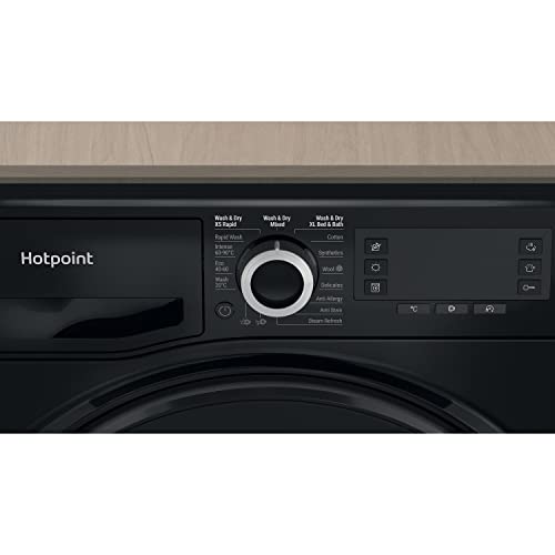 Hotpoint ActiveCare 9/7kg Washer Dryer, Black
