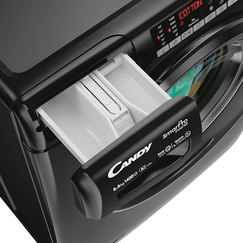Candy Freestanding Washer Dryer, 8/5kg Load, Black