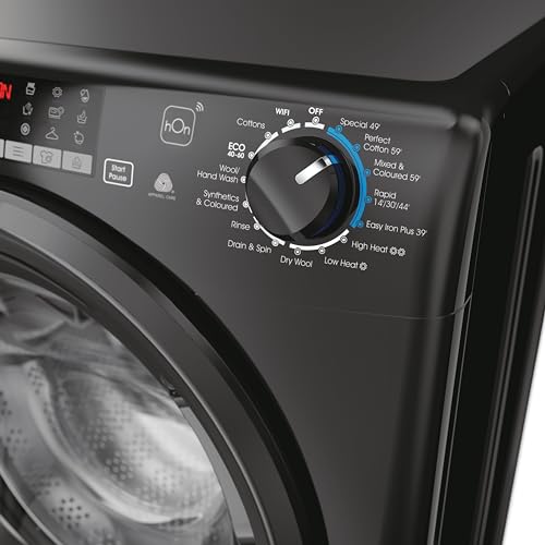 Candy Freestanding Washer Dryer, 8/5kg Load, Black
