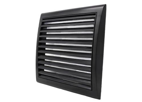 Black Vent Cover with Fly Mesh for Appliances