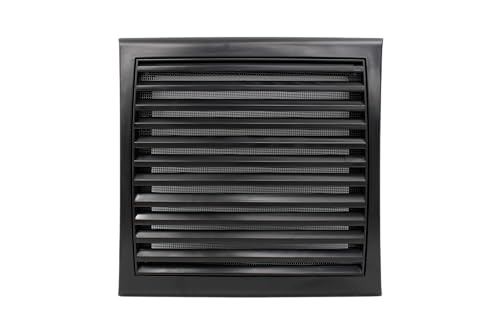 Black Vent Cover with Fly Mesh for Appliances