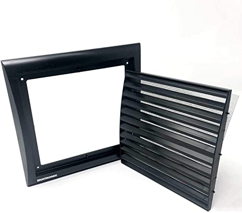 Black Vent Cover with Fly Mesh for Appliances