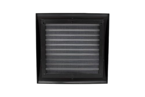 Black Vent Cover with Fly Mesh for Appliances