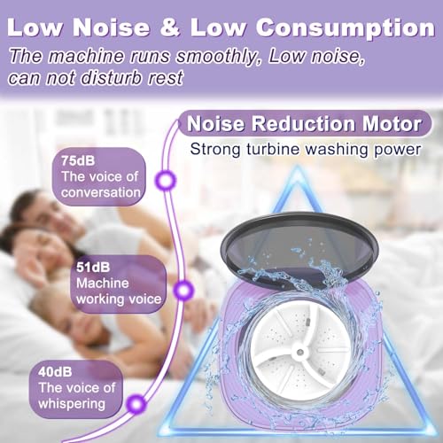 Mini Portable Washing Machine with 3 Cleaning Modes