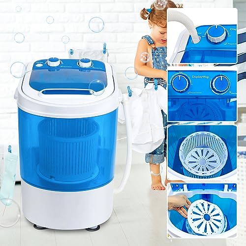 Display4top Portable Mini Washing Machine with Spin Cycle