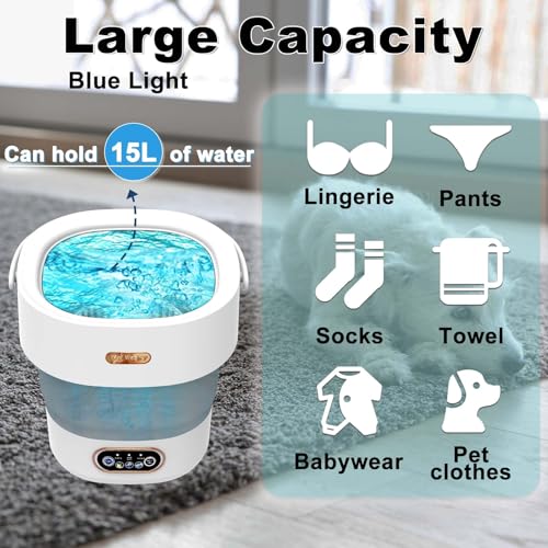 Compact 2-in-1 Portable Washer and Dryer