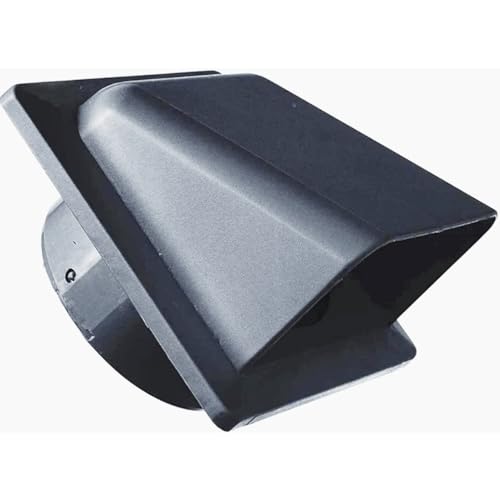 Graphite 100mm Vent Cover Kit with Backdraft Shutter