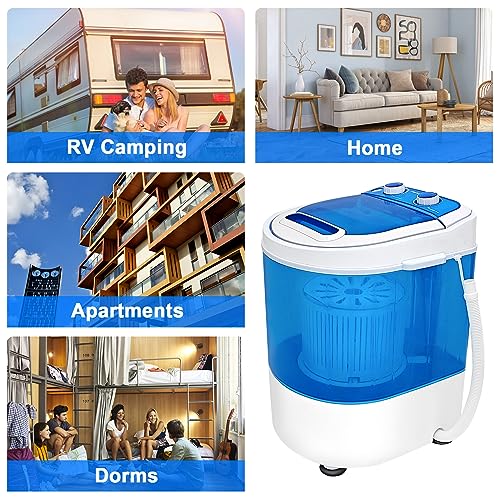 Display4top Portable Mini Washing Machine with Spin Cycle