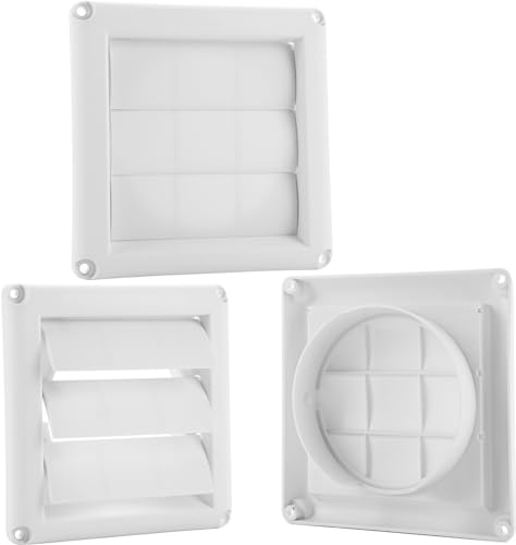 ZOFUN 3-Pack White Tumble Dryer Vent Covers