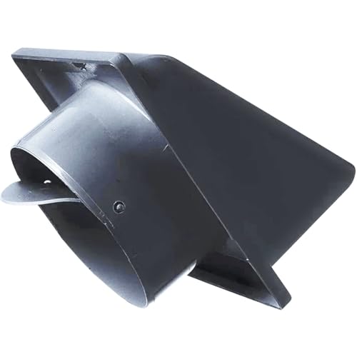 Graphite 100mm Vent Cover Kit with Backdraft Shutter
