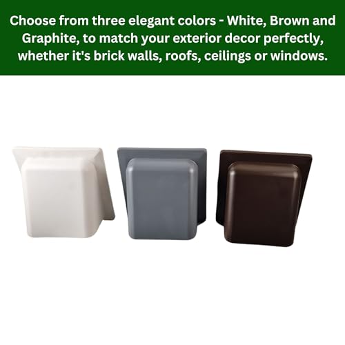 Graphite 100mm Vent Cover Kit with Backdraft Shutter