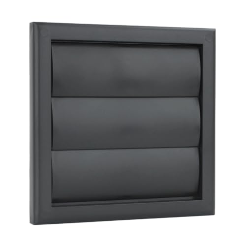 4-Inch Black External Gravity Air Vent Cover