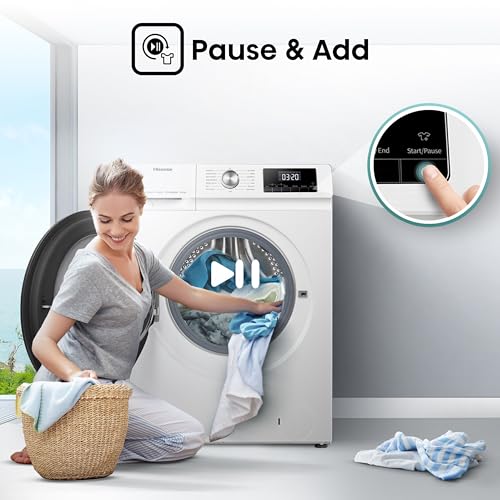 Hisense 10 KG Front Load Washer Dryer - White