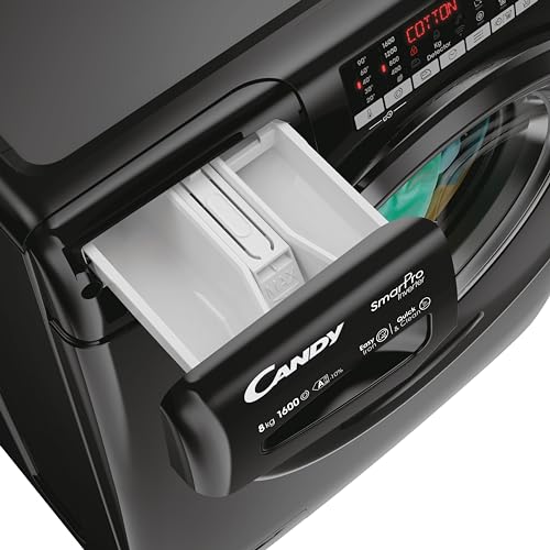 Candy Smart Pro 9kg 1600rpm Washing Machine Black