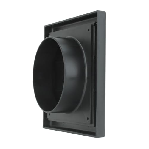 4-Inch Black External Gravity Air Vent Cover