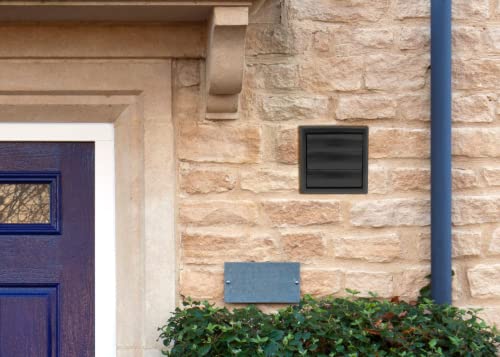 4-Inch Black External Gravity Air Vent Cover