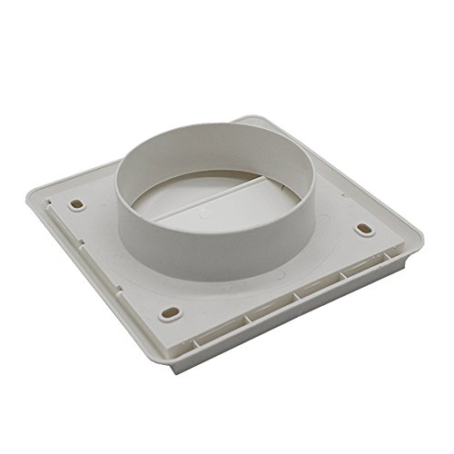 Kair White 155mm Ducting Air Vent with Shutters