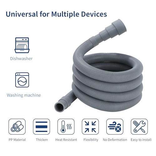 2m Washing Machine Drain Hose Extension Kit