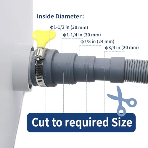 2m Washing Machine Drain Hose Extension Kit