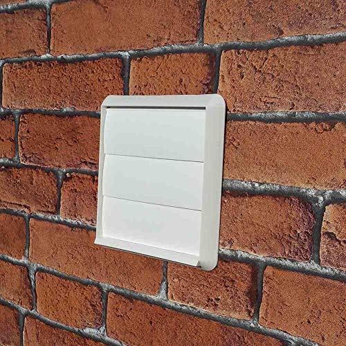Kair White 155mm Ducting Air Vent with Shutters