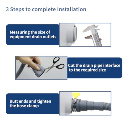 2m Washing Machine Drain Hose Extension Kit