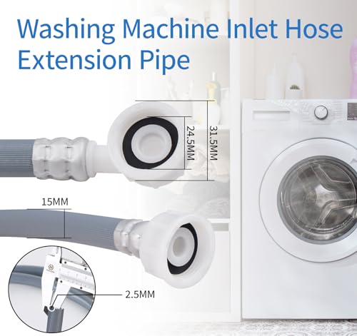 ilauke 2.5m Washing Machine Inlet Hose Extension