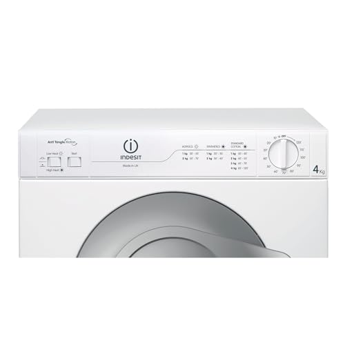 Indesit 4kg White Front Vented Tumble Dryer