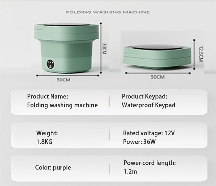 TEMU-SC 8L Portable Mini Washing Machine