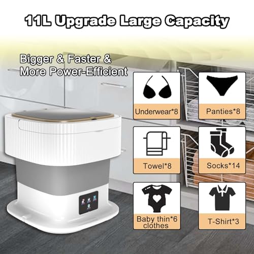 Compact 2-in-1 Portable Mini Washing Machine