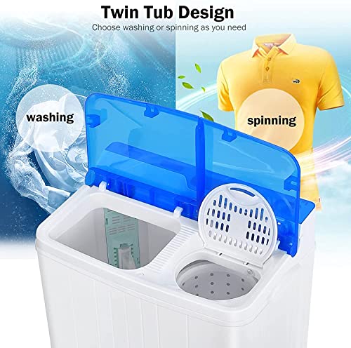 GiantexUK Twin Tub Compact Washing Machine Combo