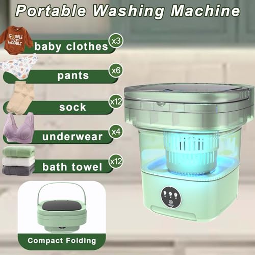 Compact 2-in-1 Portable Washing Machine for Travel