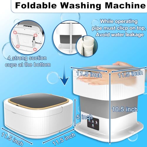 Compact 2-in-1 Portable Mini Washing Machine