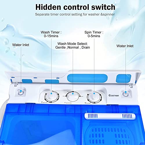 GiantexUK Twin Tub Compact Washing Machine Combo