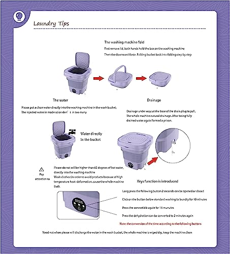 Compact Portable Washing Machine for Small Items