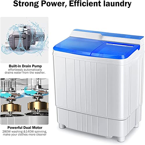 GiantexUK Twin Tub Compact Washing Machine Combo