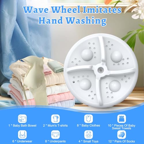 Portable Mini Washing Machine for Home and Travel