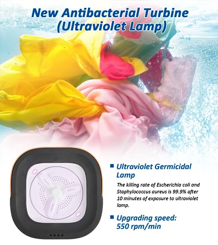Mini Foldable Portable Washing Machine with Drain Basket