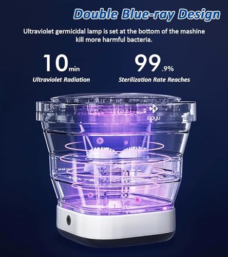 Mini Foldable Portable Washing Machine with Drain Basket