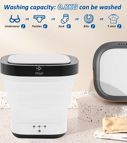 Mini Foldable Portable Washing Machine with Drain Basket