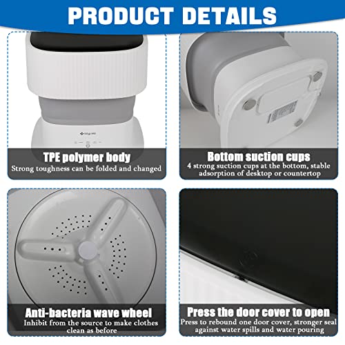 Compact Mini Washing Machine and Dryer - 9L