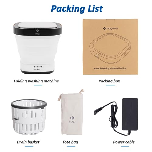 Mini Foldable Portable Washing Machine with Drain Basket