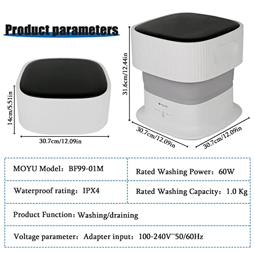 Compact Mini Washing Machine and Dryer - 9L