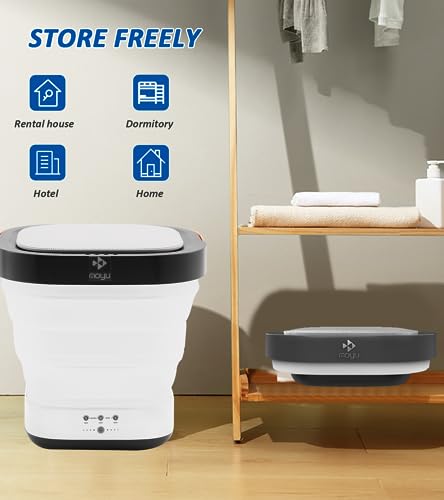 Mini Foldable Portable Washing Machine with Drain Basket