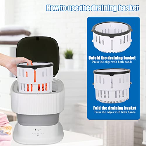 Compact Mini Washing Machine and Dryer - 9L