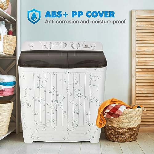 Compact Twin Tub Portable Washer and Spin Dryer