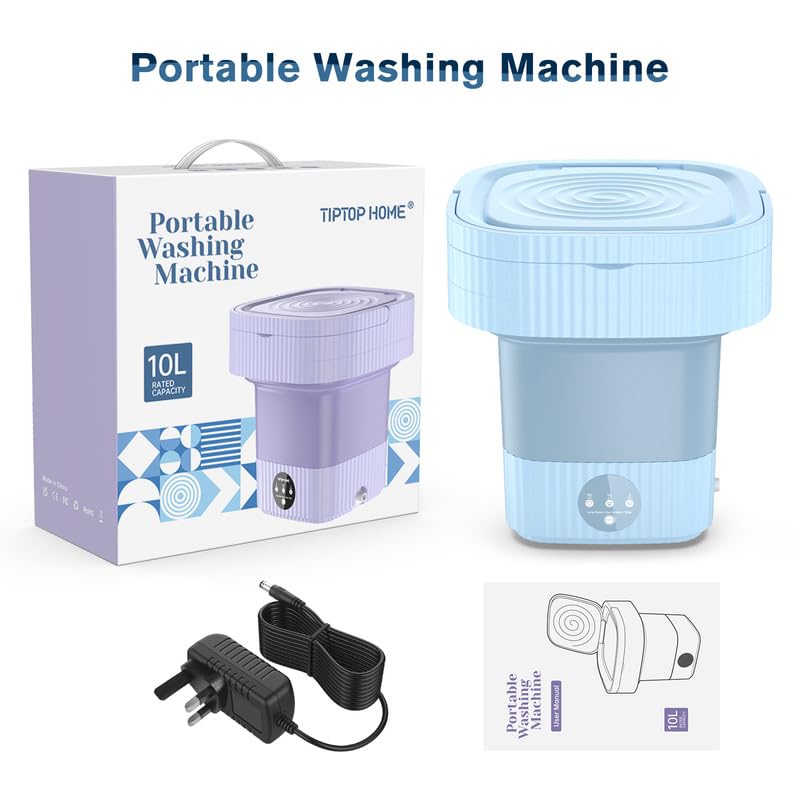 Compact 10L Portable Washing Machine for Small Items
