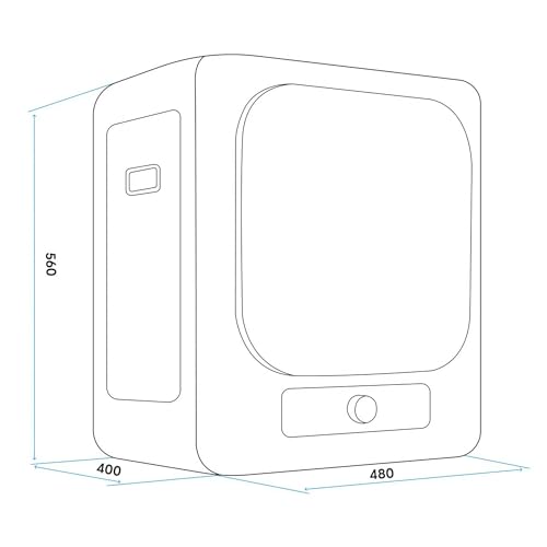 Baridi Portable 2.5kg Vented Tumble Dryer