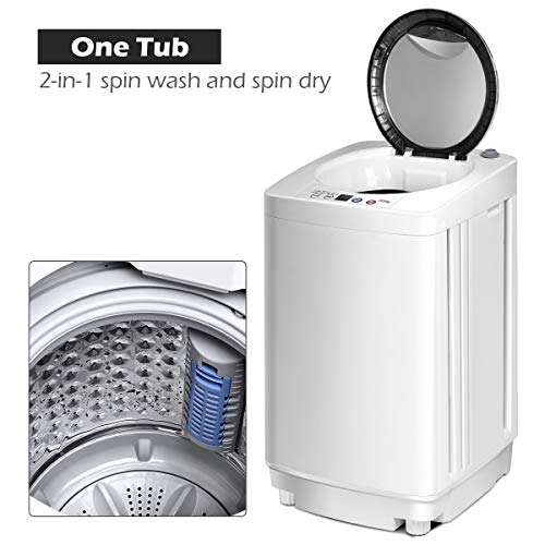 COSTWAY 2-in-1 Compact Washer and Spin Dryer