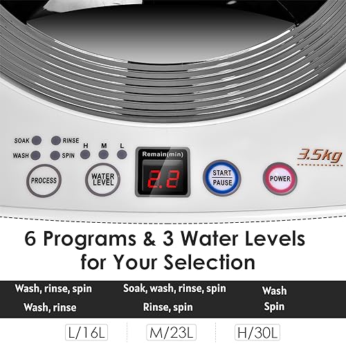 COSTWAY 2-in-1 Compact Washer and Spin Dryer