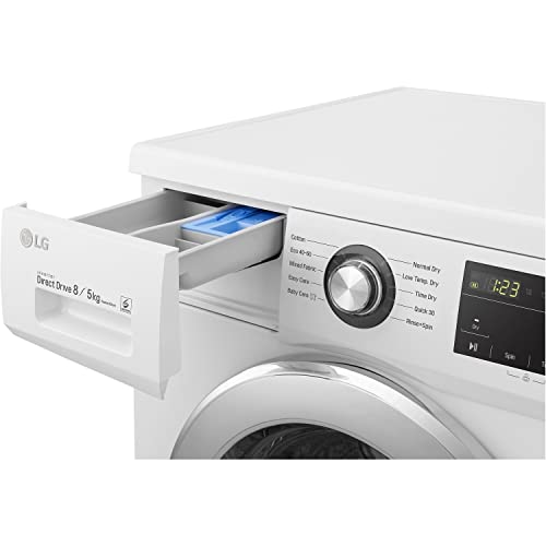 8Kg Washer Dryer, 1400 rpm, Quick Wash, White